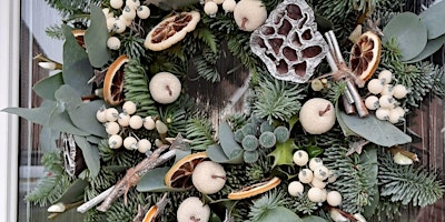 Christmas Wreath Making with Crank Cottage Christmas Trees