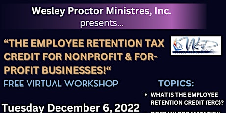 The Employee Retention Tax Credit for nonprofit & for-profit businesses!
