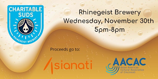 Rhinegeist Charitable Suds Pint Night for Asianati!