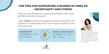 Top Tips for Supporting Children in Times of Uncertainty and Stress