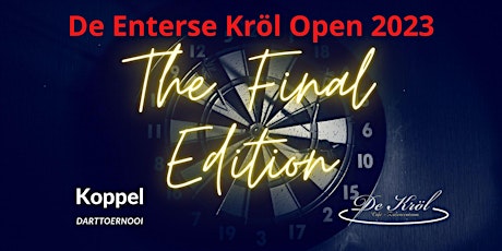 De Enterse Open Kröl 2023 "The Final Edition" Koppel darttoernooi