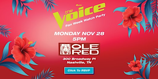 The Voice "Fan Week Watch Party"