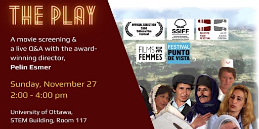 Movie Screening of “The Play”  &  A live Q&A with the Director