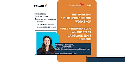 Networking & Business English Workshop for International Entrepreneurs
