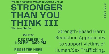 STRIDES: Strength-Based Harm Reduction Approaches to Human Trafficking