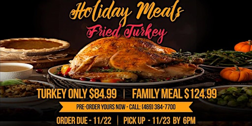 Deep Fried Turkey Christmas Meals - Let Us Do The Cooking