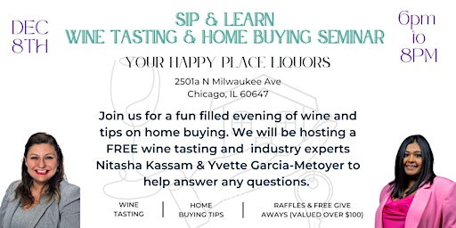 Sip & Learn: Free Wine Tasting and Home Buying Seminar