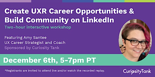 Create UXR Career Opportunities & Build Community on LinkedIn