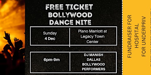 VIP-Ticket |Bollywood  Live Nite | Dance4Charity
