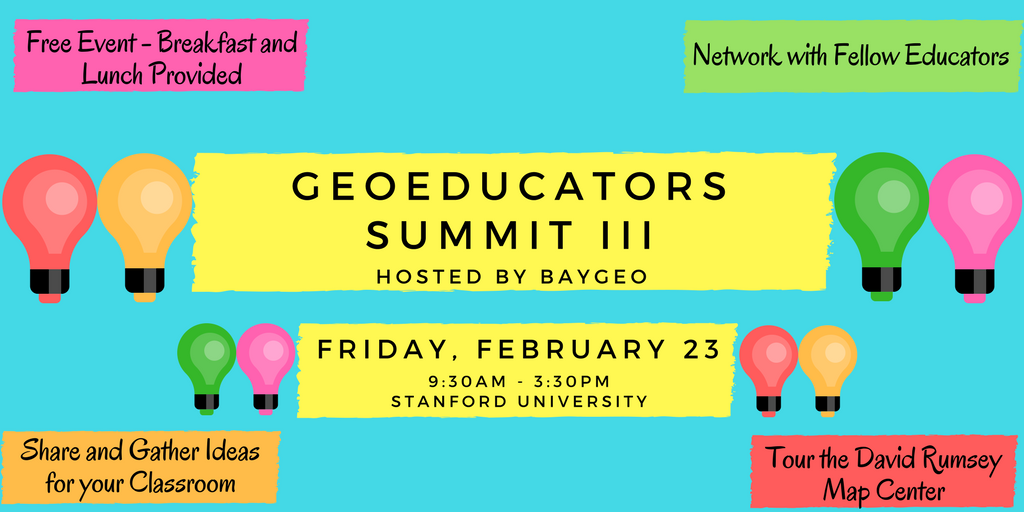 BayGeo's Geospatial Educators Summit 2018