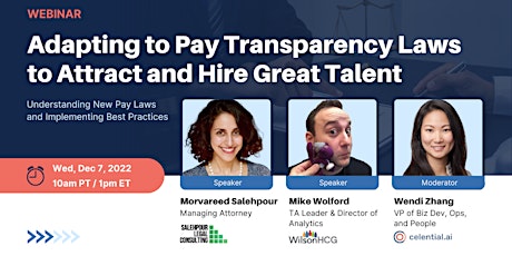 Adapting to Pay Transparency Laws to Attract and Hire Great Talent