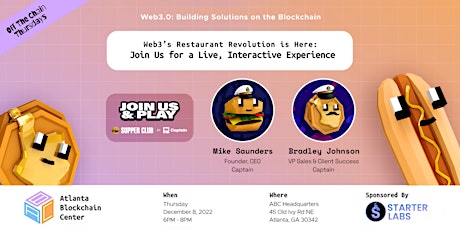 Web3's Restaurant Revolution: Join Us for a Live, Interactive Experience