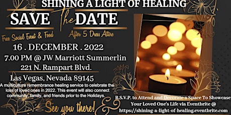 Shining A Light Of Healing...Community Remembrance Ceremony