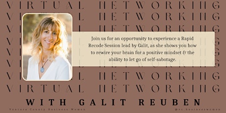 Virtual Networking with guest speaker Galit Reuben