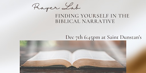 Prayer Lab Finding Yourself in the Biblical Narrative
