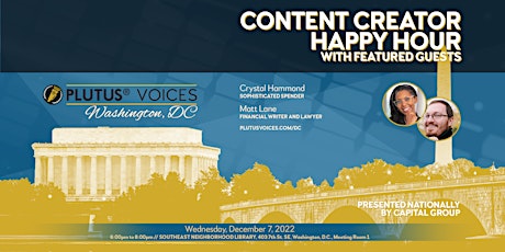 Content Creator Happy Hour: Washington D.C. 2022