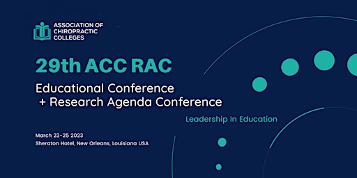 Leadership in Education - 29th ACC RAC Conference