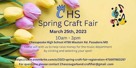 Imagen principal de 2023 Spring Craft Fair