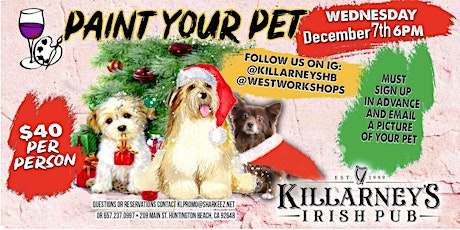 Holiday Paint your Pet