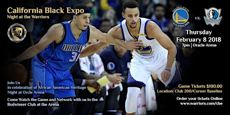 California Black Expo "African American Heritage Night with the Warriors" primary image