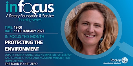 Hauptbild für InFocus - 'The Road to Net Zero' with Event Speaker Hilary Jeune