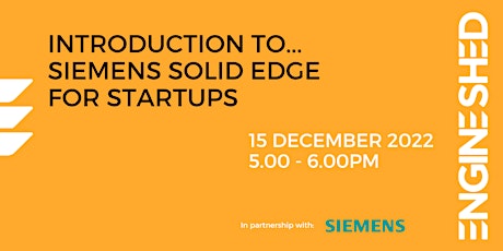 Image principale de Introduction to Siemens Solid Edge for Startups