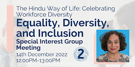 IHSCM Equality, Diversity and Inclusion Special Interest Group Meeting