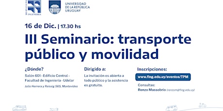 III Seminario: transporte público y movilidad