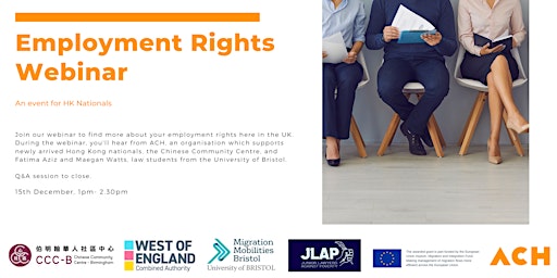 Employment Rights Webinar for Hong Kong Nationals