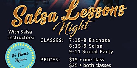 Salsa Lessons Night - Wednesday at Moreno's Cuba primary image