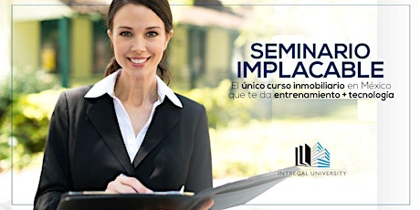 Imagen principal de CURSO INMOBILIARIO - SEMINARIO IMPLACABLE EN ZAPOPAN, JALISCO