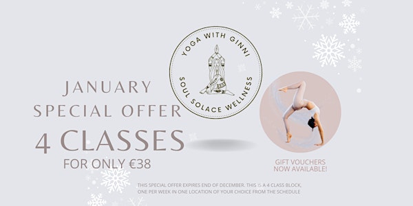 Special Offer January 4 week block €38