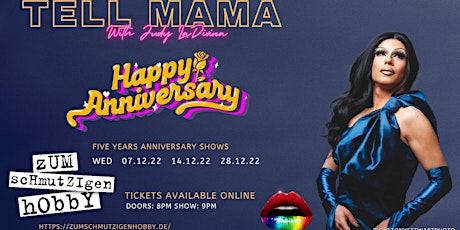 Judy LaDivina Tell Mama  FIVE YEARS Show+Party