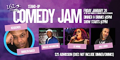 1620 Winery Stand-Up Comedy Jam/Dinner