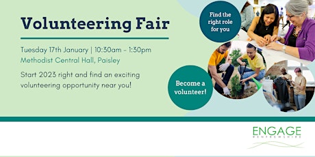 Image principale de Volunteering Fair | Find a Volunteering Opportunity in Renfrewshire