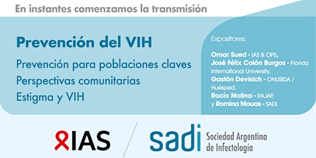 Webinar SADI & IAS - Prevención del VIH.