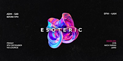 ESOTERIC pres. by GYS
