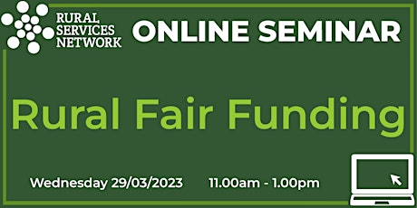 RSN Seminar: Rural Fair Funding