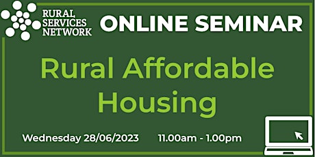 RSN Seminar: Rural Affordable Housing
