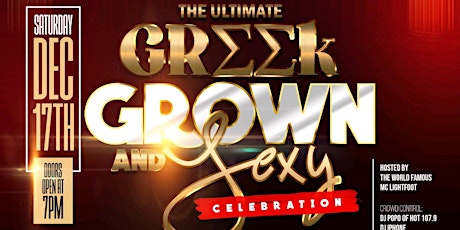 THE ULTIMATE GREEK GROWN & SEXY CELEBRATION BOWL AFTER PARTY