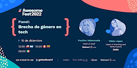 Panel Brecha de Género en Tech |  AwesomeFest 2022