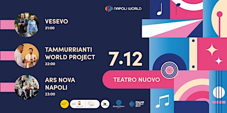 NAPOLI WORLD @ Teatro Nuovo: Vesevo+Tammurrianti W.P.+ Ars Nova Napoli live