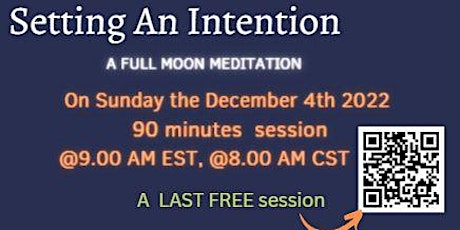 Setting An Intention  - A Meditation Program