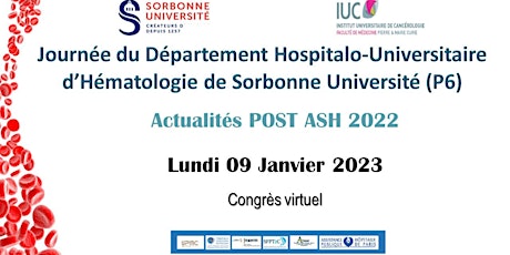 Journée Département Hospitalo-Universitaire d’Hématologie - Sorbonne (P6)