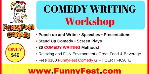 Comedy WRITING WORKSHOP - 30 tips - Saturday, MARCH 11 @ 12pm - YYC-Calgary