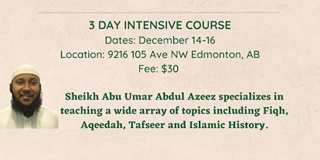 Intensive Course: The Four Principles Of Shirk