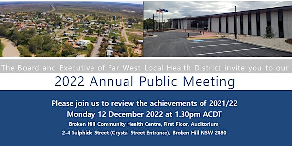 Far West Local Health District Board 2022 Annual Public Meeting