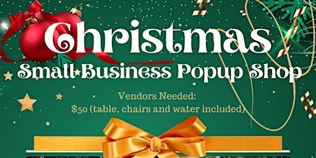 Special Christmas Small Business Popup Shop