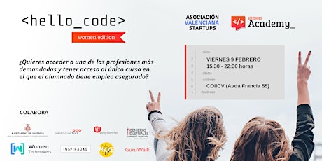 Imagen principal de Hello code - Women edition