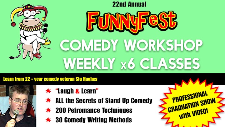 Stand Up Comedy WORKSHOP YYC - 6 classes TUESDAY - Start JAN. 3, 2023 - YYC image